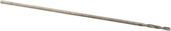 Precision Twist Drill - #81 118° High Speed Steel Jobber Drill - Bright Finish, Right Hand Cut, Spiral Flute, Straight Shank, 3/4" OAL, Standard Point - Exact Tool & Supply