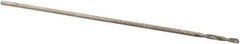 Precision Twist Drill - #81 118° High Speed Steel Jobber Drill - Bright Finish, Right Hand Cut, Spiral Flute, Straight Shank, 3/4" OAL, Standard Point - Exact Tool & Supply