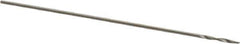 Precision Twist Drill - #83 118° High Speed Steel Jobber Drill - Bright Finish, Right Hand Cut, Spiral Flute, Straight Shank, 3/4" OAL, Standard Point - Exact Tool & Supply