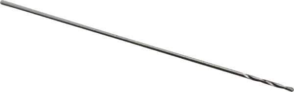 Precision Twist Drill - #86 118° High Speed Steel Jobber Drill - Bright Finish, Right Hand Cut, Spiral Flute, Straight Shank, 3/4" OAL, Standard Point - Exact Tool & Supply