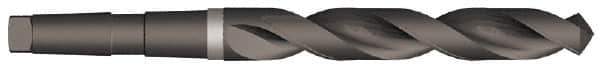 Precision Twist Drill - 2", 4MT 118° Point High Speed Steel Taper Shank Drill Bit - Oxide Finish, 10-5/8" Flute Length, 16-5/8" OAL, Spiral Flute, Series S209 - Exact Tool & Supply