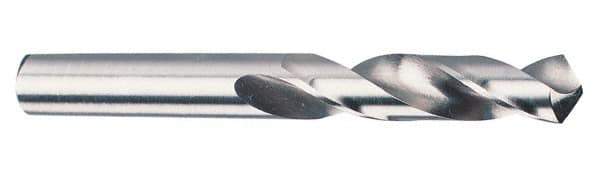 Cleveland - 31/32" 118° Spiral Flute High Speed Steel Screw Machine Drill Bit - Bright Finish, Right Hand Cut, 3-7/8" Flute Length, 5-7/8" OAL, Standard Point, Straight Shank - Exact Tool & Supply