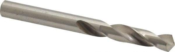 Precision Twist Drill - 0.266" 118° Spiral Flute High Speed Steel Screw Machine Drill Bit - Bright Finish, Right Hand Cut, 1-1/2" Flute Length, 2-11/16" OAL, Standard Point, Straight Shank - Exact Tool & Supply