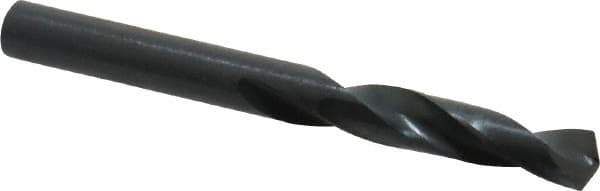 Precision Twist Drill - 0.246" 135° Spiral Flute High Speed Steel Screw Machine Drill Bit - Oxide Finish, Right Hand Cut, 1-3/8" Flute Length, 2-1/2" OAL, Split Point, Straight Shank - Exact Tool & Supply