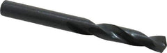 Precision Twist Drill - 0.246" 135° Spiral Flute High Speed Steel Screw Machine Drill Bit - Oxide Finish, Right Hand Cut, 1-3/8" Flute Length, 2-1/2" OAL, Split Point, Straight Shank - Exact Tool & Supply