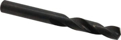 Precision Twist Drill - 0.316" 135° Spiral Flute High Speed Steel Screw Machine Drill Bit - Oxide Finish, Right Hand Cut, 1-11/16" Flute Length, 2-15/16" OAL, Split Point, Straight Shank - Exact Tool & Supply