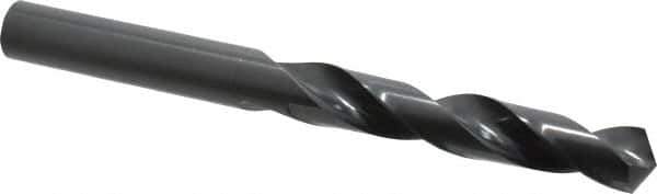 Precision Twist Drill - 1-1/16", 118° Point, Spiral Flute, High Speed Steel Taper Length Drill Bit - Oxide Finish, 6-5/8" Flute Length, 11-1/4" OAL, Series R51 - Exact Tool & Supply