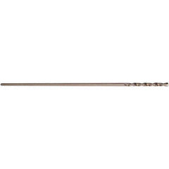 11/64″ Diam 2-1/8″ Flute Length 135° Cobalt Aircraft Extension Drill Straw Finish, Straight-Cylindrical Shank, Split Point, Self-Centering, Series CO500-12