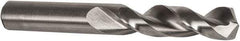 Precision Twist Drill - #4 135° Parabolic Flute High Speed Steel Screw Machine Drill Bit - Bright Finish, Right Hand Cut, 1-1/4" Flute Length, 2-3/8" OAL, Split Point, Straight Shank - Exact Tool & Supply
