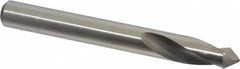 Precision Twist Drill - 3/8" Body Diam, 90°, 3-1/8" OAL, High Speed Steel Spotting Drill - Exact Tool & Supply