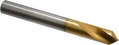 Precision Twist Drill - 3/8" Body Diam, 90°, 3-1/8" OAL, High Speed Steel Spotting Drill - Exact Tool & Supply