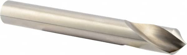 Precision Twist Drill - 1" Body Diam, 90°, 8" OAL, High Speed Steel Spotting Drill - Exact Tool & Supply