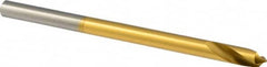 Precision Twist Drill - 1/4" Body Diam, 90°, 4" OAL, High Speed Steel Spotting Drill - Exact Tool & Supply