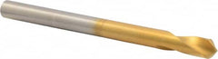 Precision Twist Drill - 3/8" Body Diam, 90°, 5" OAL, High Speed Steel Spotting Drill - Exact Tool & Supply
