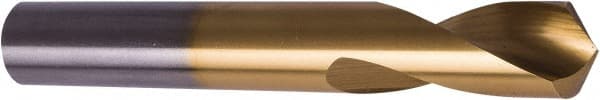 Precision Twist Drill - 1" Body Diam, 120°, 6" OAL, High Speed Steel Spotting Drill - Exact Tool & Supply