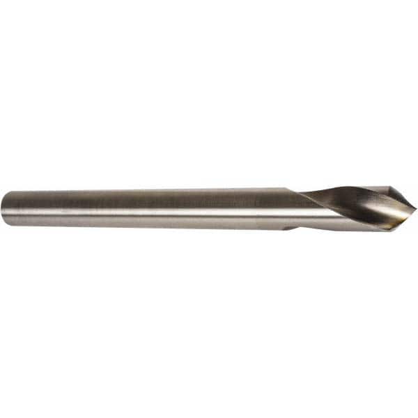 Precision Twist Drill - 1" Body Diam, 120°, 8" OAL, High Speed Steel Spotting Drill - Exact Tool & Supply