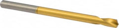 Precision Twist Drill - 1/4" Body Diam, 120°, 4" OAL, High Speed Steel Spotting Drill - Exact Tool & Supply