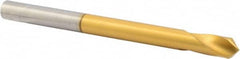 Precision Twist Drill - 3/8" Body Diam, 120°, 5" OAL, High Speed Steel Spotting Drill - Exact Tool & Supply