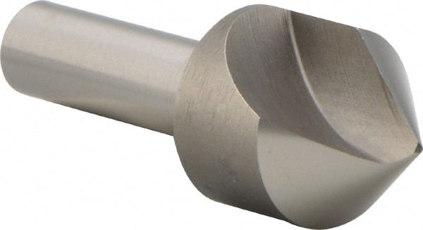 Precision Twist Drill - 1" Head Diam, 1/2" Shank Diam, 1 Flute 82° High Speed Steel Countersink - Exact Tool & Supply