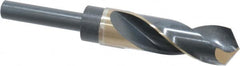 Precision Twist Drill - 1" Drill, 118° Point, Cobalt Silver Deming & Reduced Shank Drill Bit - Exact Tool & Supply
