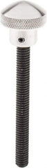 Morton Machine Works - 1" Head, Knurled Knob - Threaded Stem, Aluminum - Exact Tool & Supply