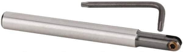 Kennametal - 1/2" Cut Diam, 1/2" Shank Diam, 5.12" OAL, Indexable Ball Nose End Mill - Exact Tool & Supply