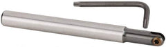 Kennametal - 1/2" Cut Diam, 1/2" Shank Diam, 5.12" OAL, Indexable Ball Nose End Mill - Exact Tool & Supply