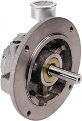 Gast - 0.92 hp Counterclockwise Flange Air Actuated Motor - 0:00 Gear Ratio, 3,000 Max RPM, 1.181" Shaft Length, 1/2" Shaft Diam - Exact Tool & Supply