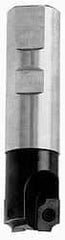 Superbee - 0.07 to 0.125 Inch Cutting Radius, 1-1/4 Inch Cutter Diameter, 2 Style EM 19 Inserts, 1-1/4 Inch Shank Diameter, Indexable Concave Radius Cutter - 5 Inch Overall Length - Exact Tool & Supply
