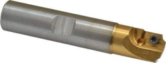 Superbee - 0.07 to 0.125 Inch Cutting Radius, 3/4 Inch Cutter Diameter, 1 Style EM 15 Insert, 3/4 Inch Shank Diameter, Indexable Concave Radius Cutter - 4 Inch Overall Length - Exact Tool & Supply