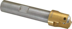 Superbee - 0.07 to 0.125 Inch Cutting Radius, 1 Inch Cutter Diameter, 2 Style EM 15 Inserts, 3/4 Inch Shank Diameter, Indexable Concave Radius Cutter - 4.5 Inch Overall Length - Exact Tool & Supply