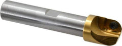 Superbee - 0.437, 1 Inch Cutter Diameter, 1 Style EM19 Insert, 3/4 Inch Shank Diameter, Indexable Convex Radius Cutter - 4.5 Inch Overall Length - Exact Tool & Supply