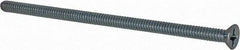 Value Collection - #6-32 UNC, 3" OAL Phillips Drive Machine Screw - Flat Head, Grade 2 Steel, Zinc-Plated Finish, Without Washer - Exact Tool & Supply