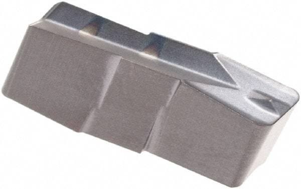 Iscar - 400E080GIP Grade IC908, 4mm Cutting Width Carbide Grooving Insert - 13mm Max Depth of Cut, Neutral, 0.8mm Corner Radius, TiAlN Finish - Exact Tool & Supply