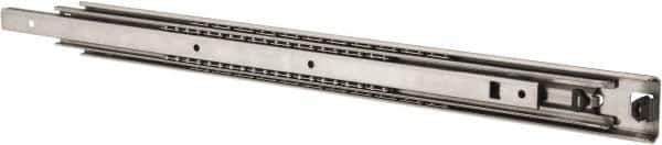 Sugatsune - 23-5/8" Slide Length, 24-7/8" Travel Length, Stainless Steel Ball Bearing Slide - 177 Lb Capacity at Full Extension - Exact Tool & Supply
