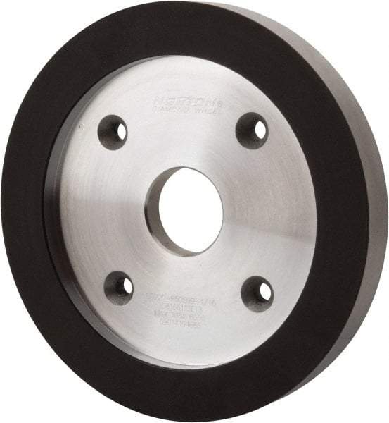 Norton - 6" Diam, 1-1/4" Hole Size, 3/4" Overall Thickness, 220 Grit, Type 6 Tool & Cutter Grinding Wheel - Very Fine Grade, Diamond, R Hardness, Resinoid Bond - Exact Tool & Supply