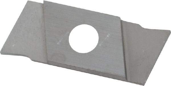 NIKCOLE MINI-SYSTEMS - GIE1 0.0394" Cutting Width, Carbide Cutoff Insert - 0° Neutral Lead Angle, TiN Coated - Exact Tool & Supply