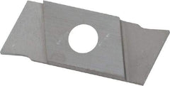 NIKCOLE MINI-SYSTEMS - GIE1 0.0394" Cutting Width, Carbide Cutoff Insert - 0° Neutral Lead Angle, TiN Coated - Exact Tool & Supply