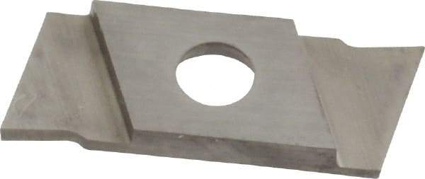 NIKCOLE MINI-SYSTEMS - GIE1 0.0394" Cutting Width, Carbide Cutoff Insert - 7° Right Hand Lead Angle, TiN Coated - Exact Tool & Supply