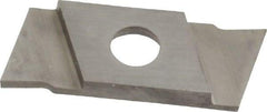 NIKCOLE MINI-SYSTEMS - GIE1 0.0394" Cutting Width, Carbide Cutoff Insert - 7° Right Hand Lead Angle, TiN Coated - Exact Tool & Supply