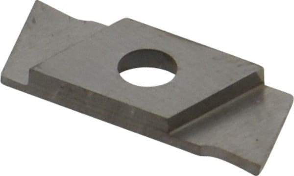 NIKCOLE MINI-SYSTEMS - GIE1 0.0394" Cutting Width, Carbide Cutoff Insert - 7° Left Hand Lead Angle, TiN Coated - Exact Tool & Supply