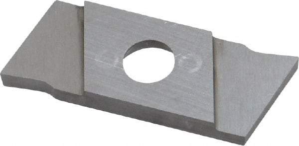 NIKCOLE MINI-SYSTEMS - GIE1.5 0.0591" Cutting Width, Carbide Cutoff Insert - 7° Right Hand Lead Angle, TiN Coated - Exact Tool & Supply