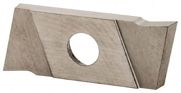 NIKCOLE MINI-SYSTEMS - GIE2 0.0787" Cutting Width, Carbide Cutoff Insert - 7° Left Hand Lead Angle, TiN Coated - Exact Tool & Supply