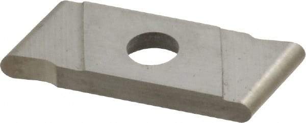 NIKCOLE MINI-SYSTEMS - GIE 2mm Cutting Width Carbide Grooving Insert - 6mm Max Depth of Cut, Right Hand, 1mm Corner Radius - Exact Tool & Supply
