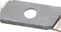 NIKCOLE MINI-SYSTEMS - GIE 0.9mm Cutting Width Carbide Grooving Insert - 2.54mm Max Depth of Cut, Left Hand - Exact Tool & Supply