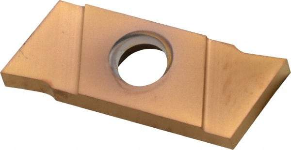 NIKCOLE MINI-SYSTEMS - GIE 1.85mm Cutting Width Carbide Grooving Insert - 6mm Max Depth of Cut, Right Hand, TiN Finish - Exact Tool & Supply