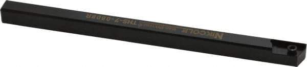 NIKCOLE MINI-SYSTEMS - External Thread, 140mm OAL, Right Hand Indexable Grooving Cutoff Toolholder - 8mm Shank Height x 8mm Shank Width, GIE Insert Style, THS Toolholder Style, Series Mini-Systems - Exact Tool & Supply