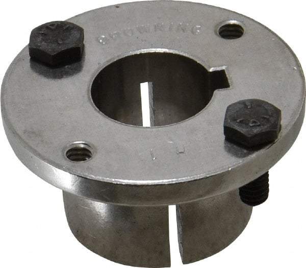 Browning - 1" Bore, 1/4" Wide Keyway, 1/8" Deep Keyway, H Sprocket Bushing - 1.57 to 1-5/8" Outside Diam, For Use with Split Taper Sprockets & Sheaves - Exact Tool & Supply
