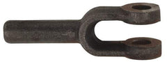 Value Collection - 1-3/8" Yoke Width, Carbon Steel, Plain Yoke - 5/8" Hole Diam, 1-7/16" Hole Center to Neck, 1-3/16" Yoke Arm Height, 5/8" Neck Diam, 1-7/16" Neck Length, 2-7/8" OAL - Exact Tool & Supply