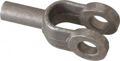 Value Collection - 1-1/8" Yoke Width, Carbon Steel, Plain Yoke - 1/2" Hole Diam, 1-1/8" Hole Center to Neck, 15/16" Yoke Arm Height, 1/2" Neck Diam, 1-3/8" Neck Length, 2-1/2" OAL - Exact Tool & Supply